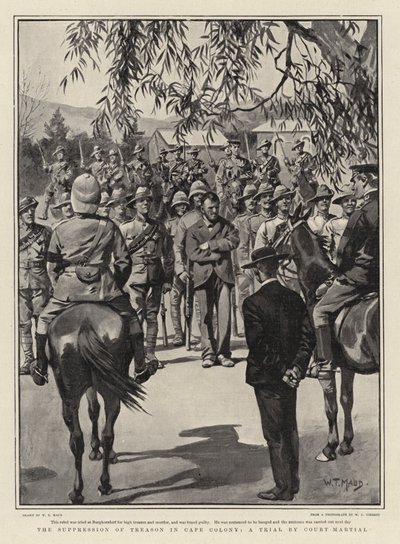 La supresión de la traición en la Colonia del Cabo, un juicio por corte marcial de William T. Maud
